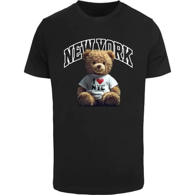 T-shirt Mister Tee New York College Bear