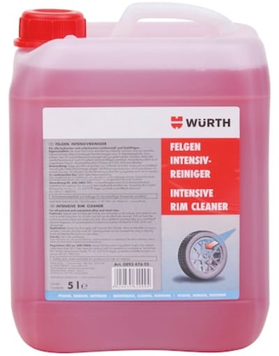 Wurth - Intensieve velgenreiniger - Intensieve velgenreiniger Voor alle gelakte en ongelakte lichtmetalen velgen en stalen velgen x 1 st Inhoud 5 l - Waarschuwing H319 P264, P280, P337 + P313