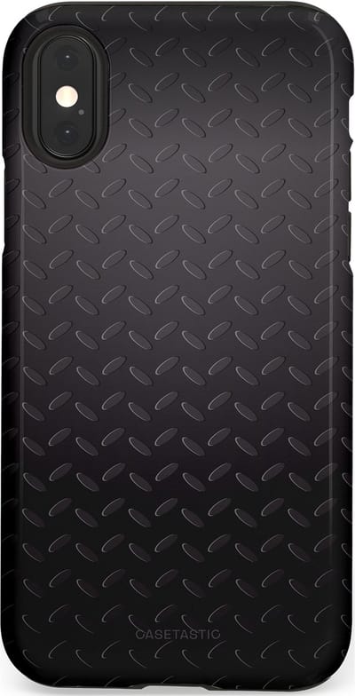 Casetastic Hoesje Geschikt voor Apple iPhone X/Xs - Stijlvolle Beschermende Duo-layer Case - Geometaal