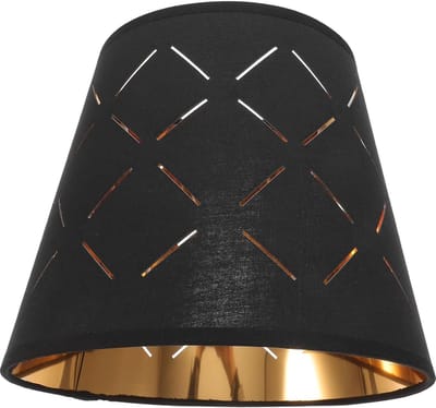 Zwarte bureaulamp - stoffen lampenkap - decoratieve pagode lampenkappen - vloerlamp kap - kleine lampenkap met metalen inzetstuk