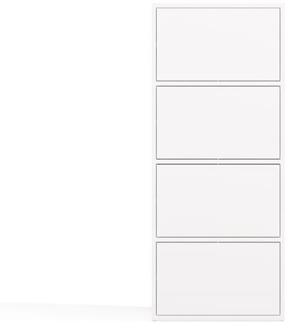 Topeshop ALMA - Dressoir - 4 deuren - Wit - TIP-ON systeem