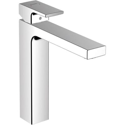Hansgrohe Vernis Shape 1 greeps wastafelkraan - 230 zinc - zonder afvoer - hoogglans chroom
