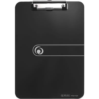 Herlitz 11205663 Klembord Opaak-zwart (b x h x d) 22.5 x 31.5 x 1.3 cm