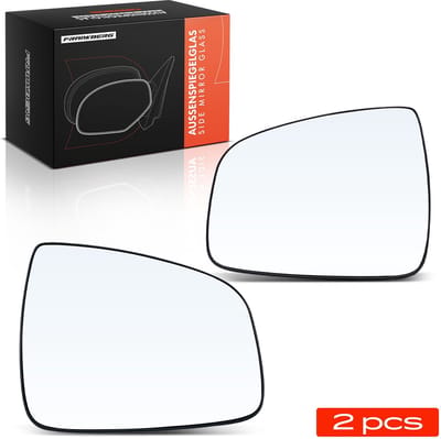 Frankberg 2x Buitenspiegelglas Voor Links Rechts voor Dacia