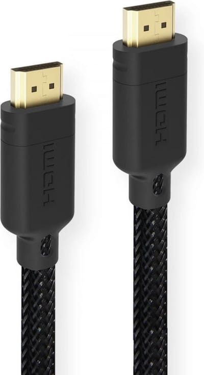 Fontastic 255670 HDMI naar HDMI Kabel 2.0 - 18Gbps - Ultra HD 4k 60Hz - Vergulde connectoren - 1 Meter - Zwart