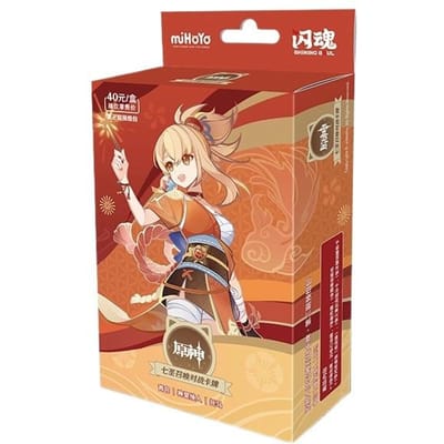 100% Echte Genshin Impact Kaart Genius Invokation Tcg Battle Card Hu Tao Raiden Shogun Karakter Verzameling Kaart Kind Speelgoed Cadeaus
