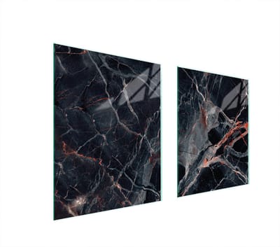 TMK ArtDeko - Serie Keukenbeschermer - Glas - 85x52 cm - Marble