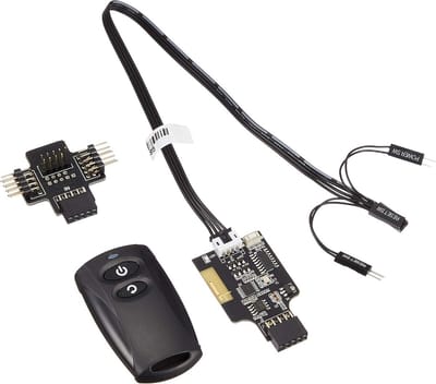 Afstandsbediening PC - Power Reset - Computer Bediening - Draadloze RF - 6 x 3 x 1 cm - Zwart