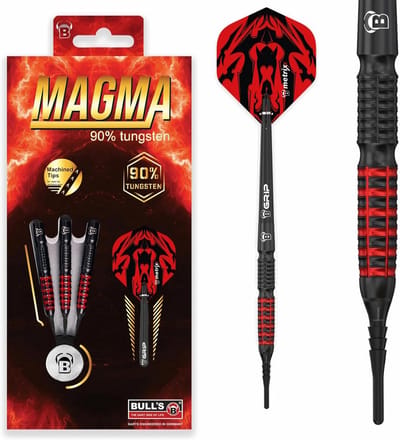Softdartpijlen 90% Tungsten Zwart Rood 18 gram Hoge Kwaliteit