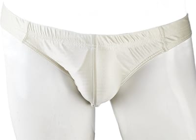 BamBella ® - Onderbroek - maat S/M - ondergoed off white heren onderbroeken glans stof lycra