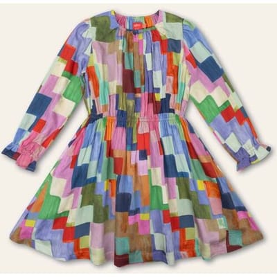Oilily Danne Jurk- maat122/7yr Wedgewood