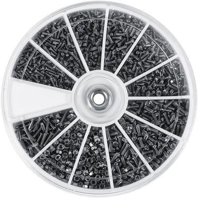 Assortiment van 600 Stuks Kleine Schroeven met Moeren voor Horloge, Glas en Elektronica Reparatie
