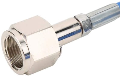 Dailygoods - Adapterset voor CO2-cilinder - Hogedrukslang - Duurzaam en robuust - Blauw - Geschikt voor frisdrank - 2,5 meter - Gebruiksvriendelijk