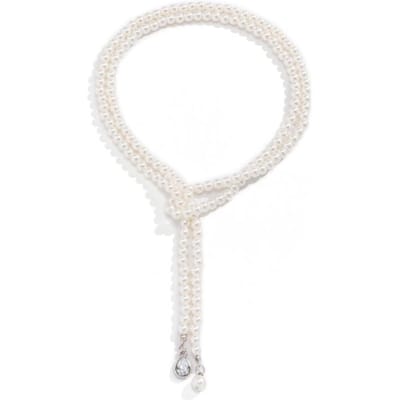 Collier multicouche élégant en chaîne de perles pour femmes, Vintage, mode mariage, ras du cou, bijoux cadeau de fête blanc