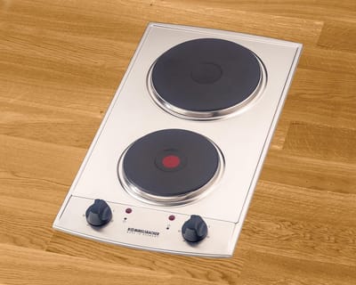 Inbouw Kookplaat - Elektrische Kookplaat - Koken Thuis - Gietijzeren Platen - 28.8 x 52.5 cm - RVS