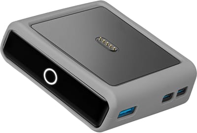 kwmobile Siliconen powerbank hoes voor Anker Charging Base Prime Bank 100W case - battery case - Powerbank beschermhoes in grijs
