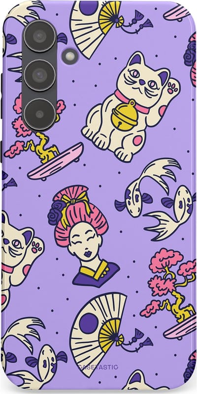 Casetastic Hoesje Geschikt voor Samsung A55 - Stijlvolle Beschermende Duo-layer Case - Bonsai