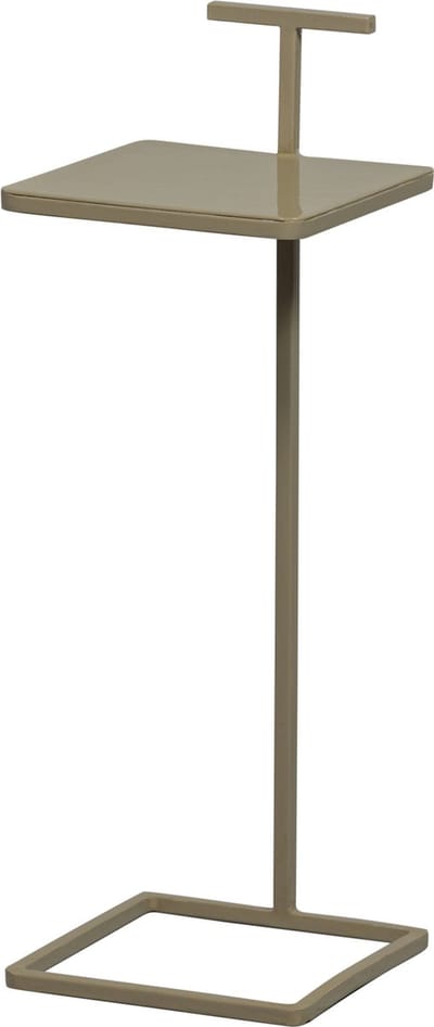WOOOD Toste bijzettafel - Metaal - Donker Zand - 64x22x22