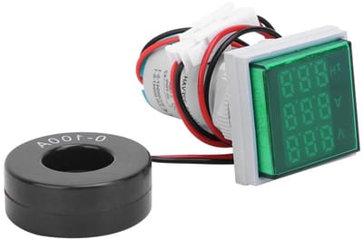 Digitale Spanningsmeter - Stroommeter Frequentiemeter - Elektrische Metingen - Multifunctioneel Display - AC 60-500V - Diverse Kleuren