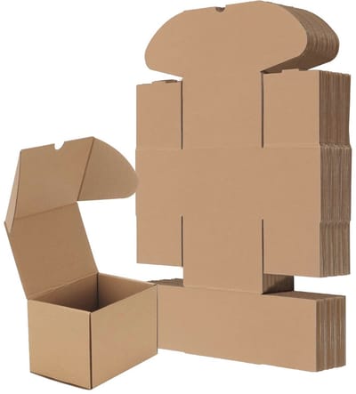 Kartonnen Dozen 6x4x4in (15.3 x 10.2 x 10.2cm) - Witte Verzenddoos voor Kleine Verzendingen