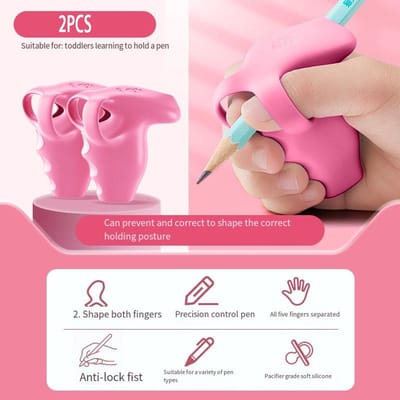 Nieuwe Kinderen Vormgevende Etui Beugel Schrijfhouding Zachte Siliconen Correctie Woordoefening Penzak