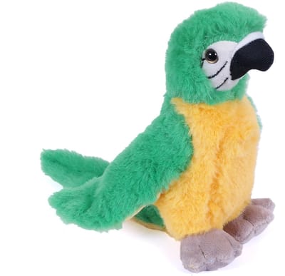 Pia Soft Toys Knuffeldier Papegaai - zachte pluche stof - premium kwaliteit knuffels - groen - 20 cm - Papegaaien