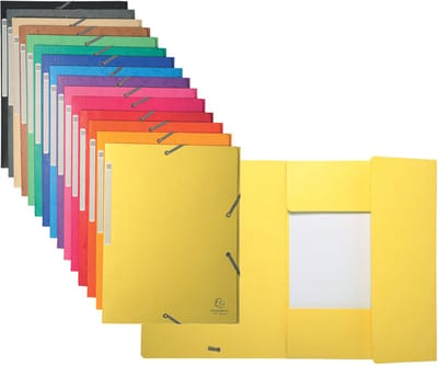 Exacompta Elastomap Maxi capacity in glanskarton 425gm2 - A4 - Geel - 17106H