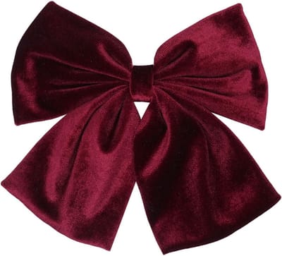 Elegante Haarstrik voor Vrouwen, Luxe Haaraccessoires met Strik, Perfect voor Feest, Bruiloft en Make-up in Wijnrood