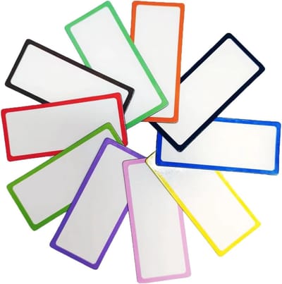 Set van 30 Herbruikbare Magnetische Strips in 10 Kleuren voor Whiteboards en Koelkasten, Ideaal voor School en Kantoor, 8 x 3.5 cm