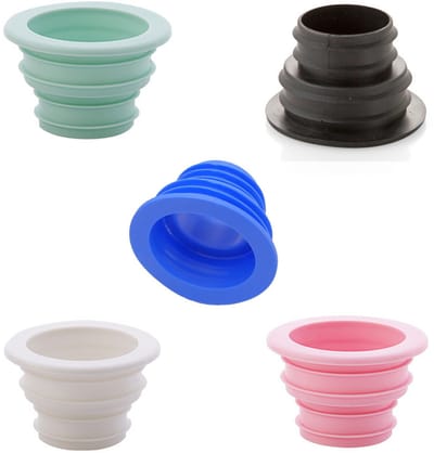 5 Stuks - Afdichting - Afvoerpijp Afdichting - 6*6*3.7cm - 5 kleuren - PP - Pijp Slang Afdichtring - Content Voor Afvoerpijpadapter - Voor Sanitair Plug Voorkomen Lekkage - Voor Keuken, Badkamer, Toilet - Anti-geur