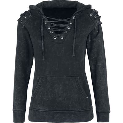 Rock Rebel by EMP - Rock Trui met capuchon - Stay Awake - S tot XXL - voor Vrouwen - grijs
