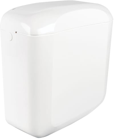 Aloni Saforo toiletreservoir – dubbele spoeling 3/6 L – waterbesparend – kunststof – glanzend wit