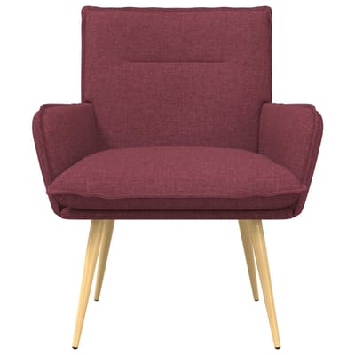 vidaXL - Fauteuil - Wijnrood - Stof