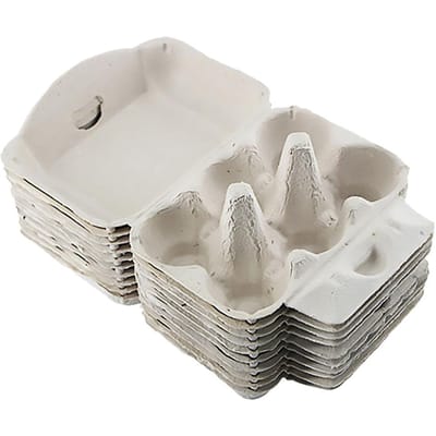 12 Stuks Pulp Eierdozen Creatieve Kartonnen Rekken Opslag Beschermende Containers Dozen Huishoudelijke Houders Voor Koelkast 15.5x11.5cm