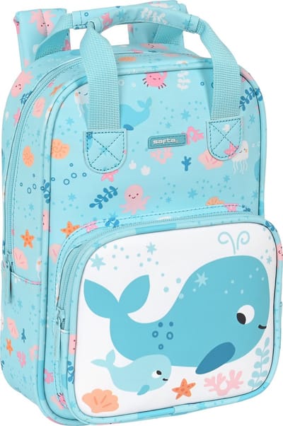 Safta Peuterrugzak, Walvis - 28 x 20 x 8 cm - Polyester