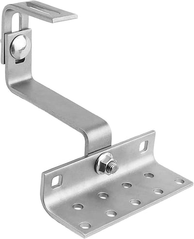 Montageset Zonnepaneel - Paneelhouder Bevestiging - Zonne-energie Installeren - 180 Graden Verstelbaar - 5 mm Dikte - Zilver