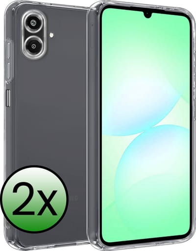 Hoesje 2 Stuks - Geschikt voor Samsung Galaxy A07 - Sterk & Shockproof - Case Siliconen - Back Cover - Telefoon Hoes - Transparant