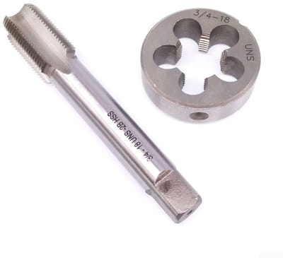 Dailygoods- Tap Hoge Precisie HSS - Tap & Die Set - Rechterhand - Binnendraad - Roestvrij Staal - Voor Ondiepe Snijden - Schroefdraad