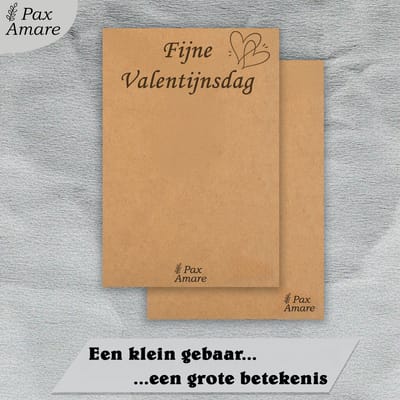Koppel Ketting voor 3 'Fijne Valentijnsdag' - Magnetisch Glitter Hartje - Vriendschapsketting op Cadeau Kaartje - 45cm + 5cm verstelbaar - Zilverkleurig - BFF Hanger - Pax Amare
