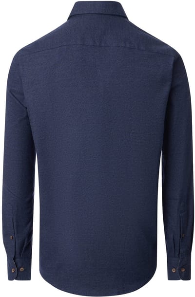 CASA MODA Sport casual fit overhemd - satijnbinding - lichtblauw - Strijkvriendelijk - Boordmaat: 45 - 46