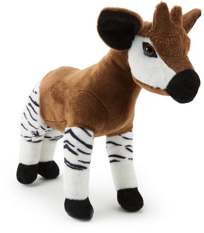 Pluche Dier 35 cm - Okapi Knuffel - Zacht Speelgoed - Milieuvriendelijk - Fantasie Stimuleren - Knuffelvriend voor Kinderen