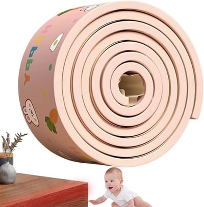 Hoekbeschermers Baby - Veiligheidstrips Meubels - Kinderen Beschermen - Schokabsorberend Ontwerp - 2 Meter - Konijntje Roze