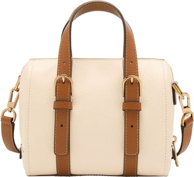 FOSSIL Handtas Schoudertas Charlie Mini Stachel Bone / Brown Crème