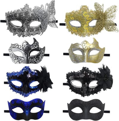 Verleidelijke Flexibele Kanten Oogmaskers voor Feestjes, Bal en Venetiaanse Maskerades