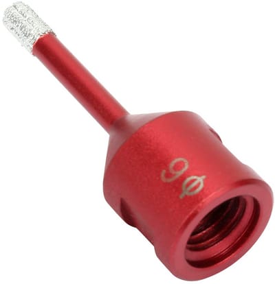Gesoldeerde Boor - Gatperforator Graver - Tegels Boren - Diamant Geslepen - 6 mm - Rood