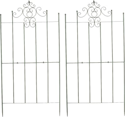 CLP Paula Set van 2 Trellis - Plantenklimrek - antiek/groen