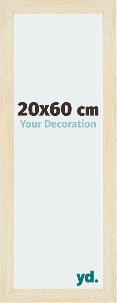 Your Decoration - Fotolijst 20x60 cm - MDF - Zand Geveegd - Mura