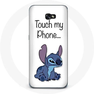 Hoesje voor Samsung Galaxy A3 2017 Lilo en Stitch schattige witte achtergrond wit