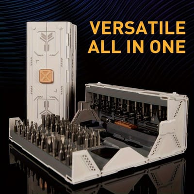 180 in 1 Precisie Schroevendraaier Set Magnetische Boorbits Professionele Hand Reparatie Gereedschappen voor mobiele telefoon Horloge Bril met Opbergdoos gray