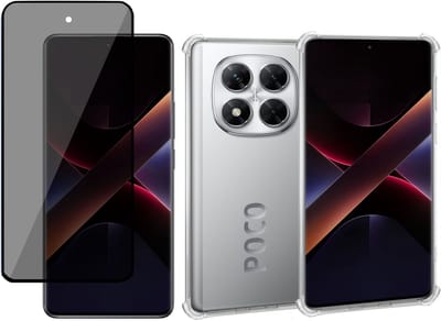 ChiGuard Hoesje & Privacy Screenprotector geschikt voor Poco X7 – Privé - Gehard Glas Cover